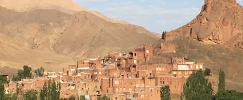 Le village d'Abyaneh en Iran