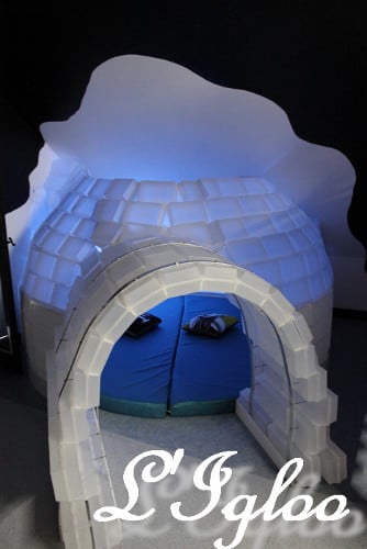 Le coin Igloo du Déclyc’x à Bain de Bretagne