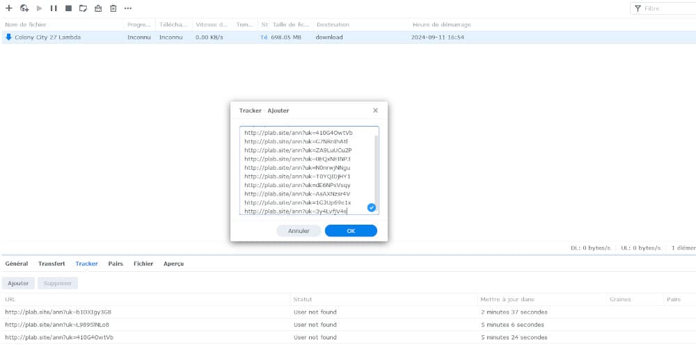 Ajouter les trackers à son client Bitorrent
