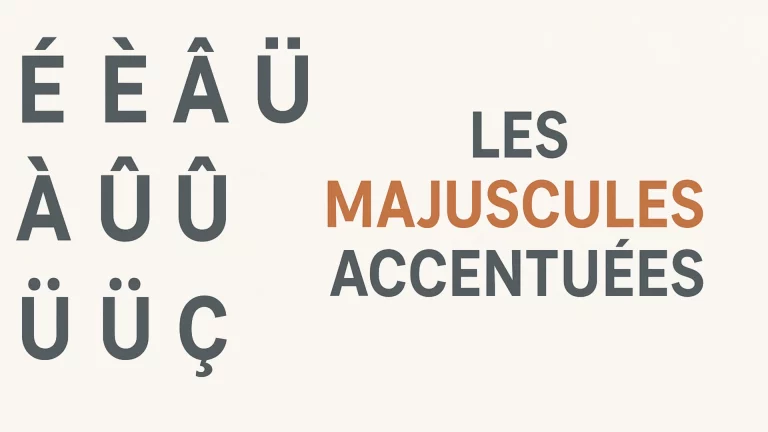 Les majuscules accentuées