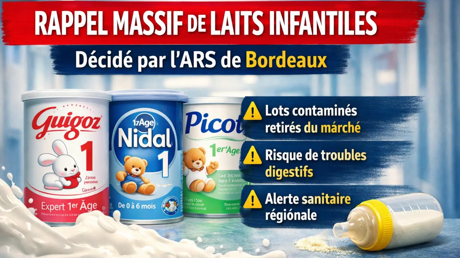 Un nouveau scandale des laits infantiles