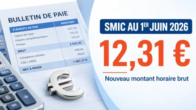 SMIC au 1er juin 2026 : 35 heures et 39 heures